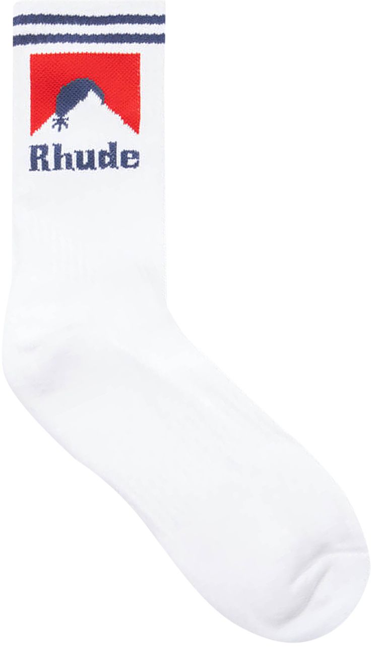 Rhude Moonlight Sock WhiteRedBlue