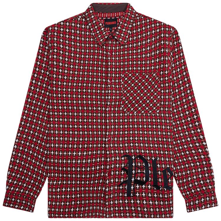 Pleasures Cross Work Shirt Red