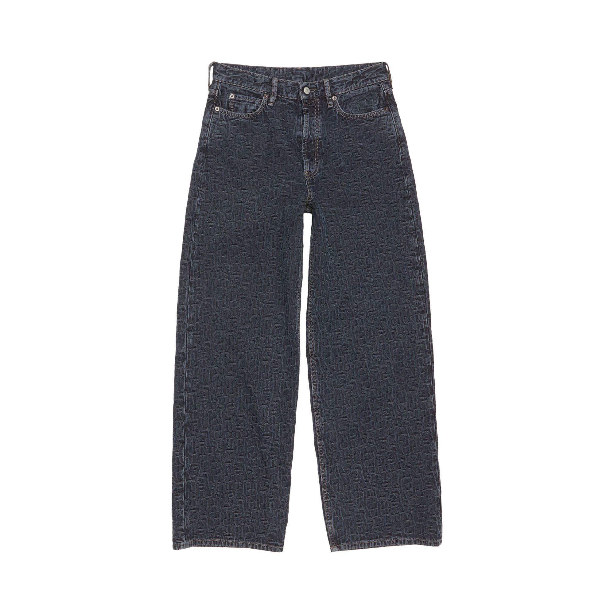 Buy Acne Studios 1981M Monogram Jeans 'Blue/Black' - B00377 GOAT