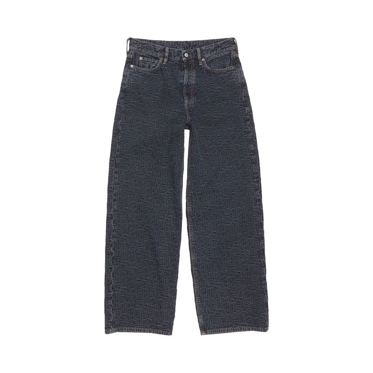 Acne Studios 1981M Monogram Jeans BlueBlack