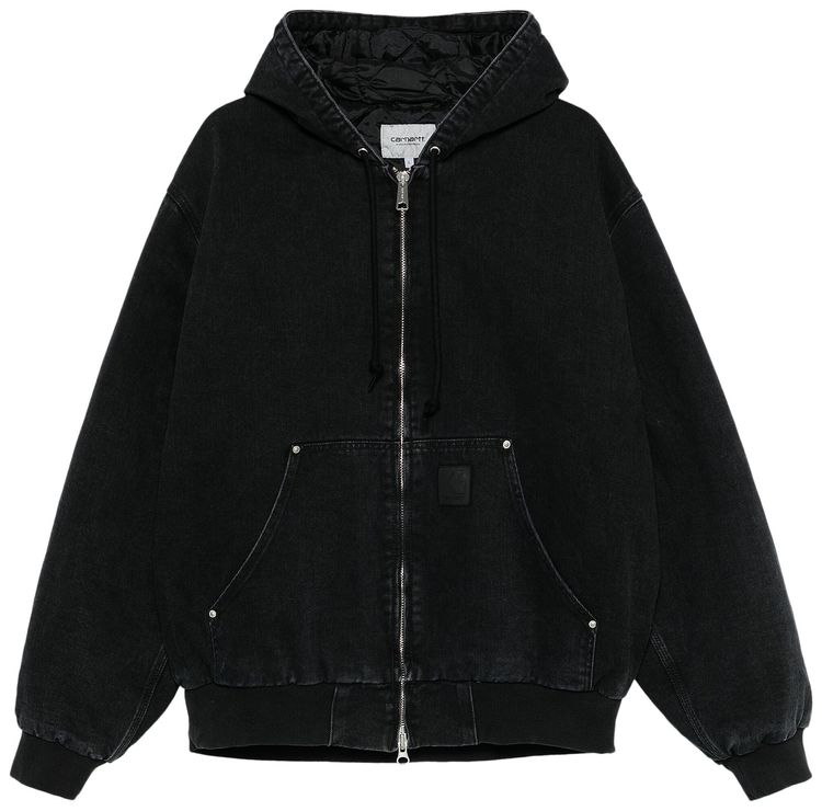 Carhartt WIP OG Active Rivet Jacket Black Stone Washed