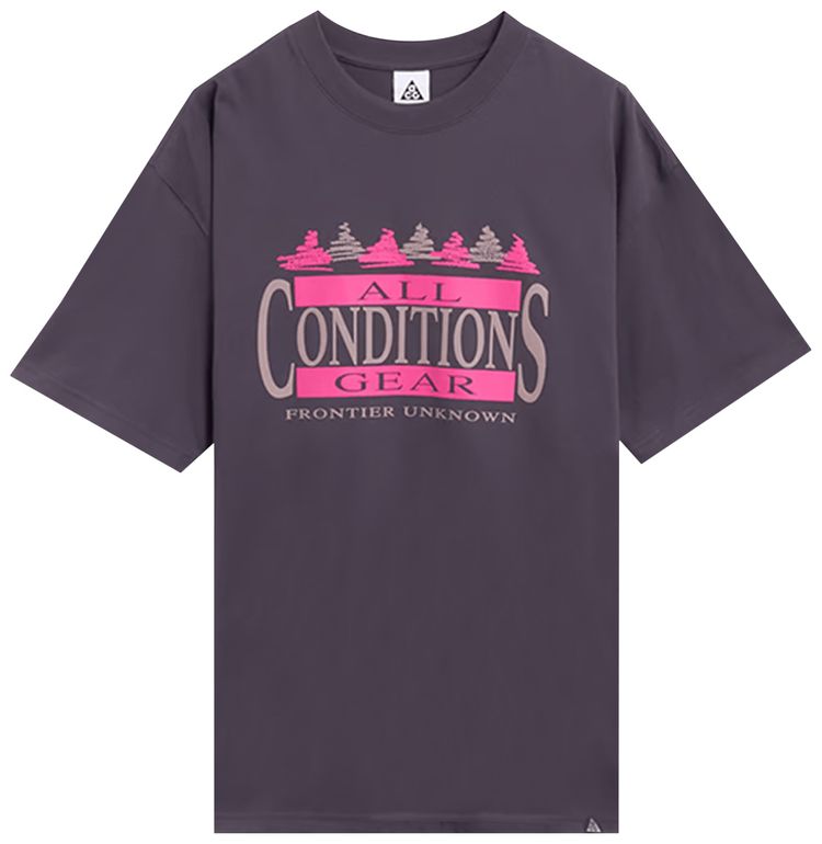 Nike ACG Dri FIT T Shirt Dark Raisin