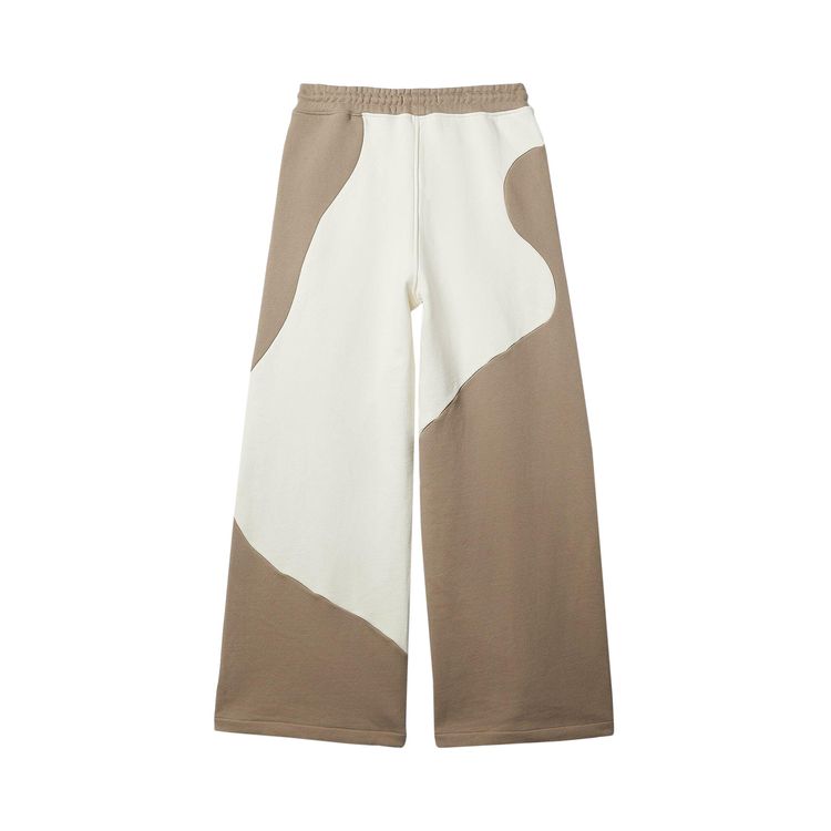 Honor The Gift Curved Patchwork Wide Leg Sweatpants Bone