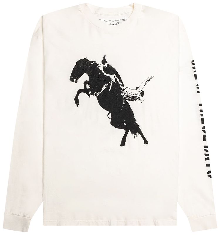 One Of These Days Fallin Rain Long Sleeve T Shirt Washed Black