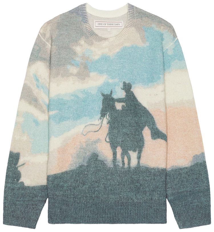 One Of These Days Stayed Away Knit Sweater Multicolor