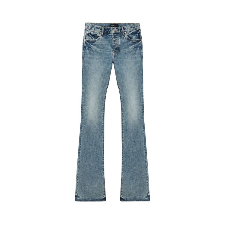 PURPLE BRAND Super Stack Flare Mid Indigo
