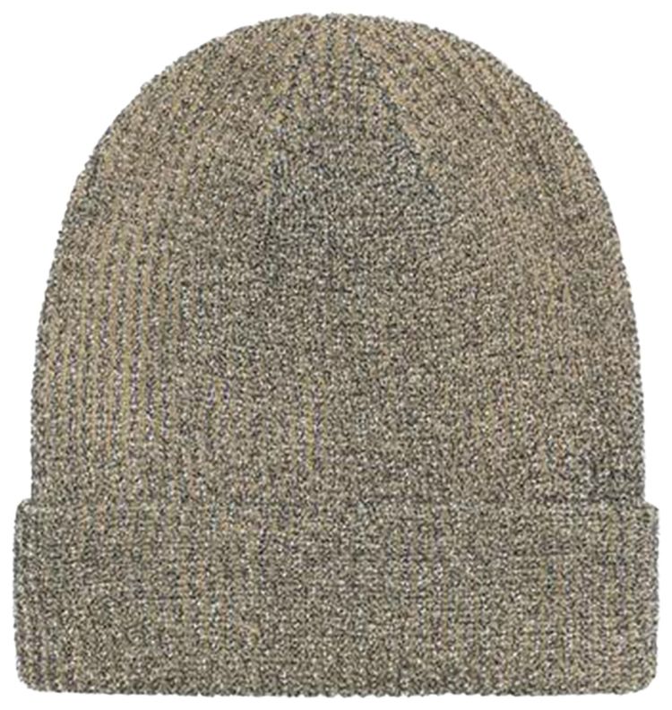 Stussy Cuff Reflective Beanie Khaki