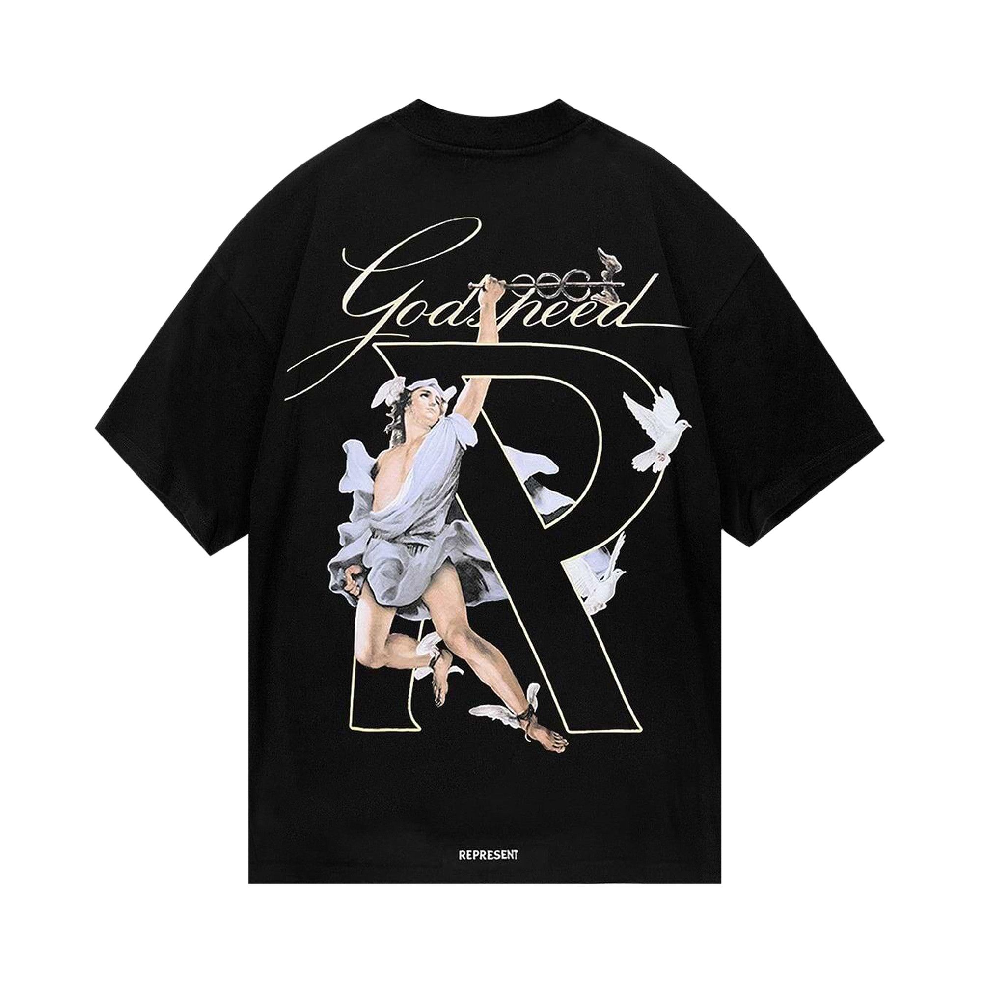 Buy Represent Clo Hermes T-Shirt 'Jet Black' - MLM4228 001