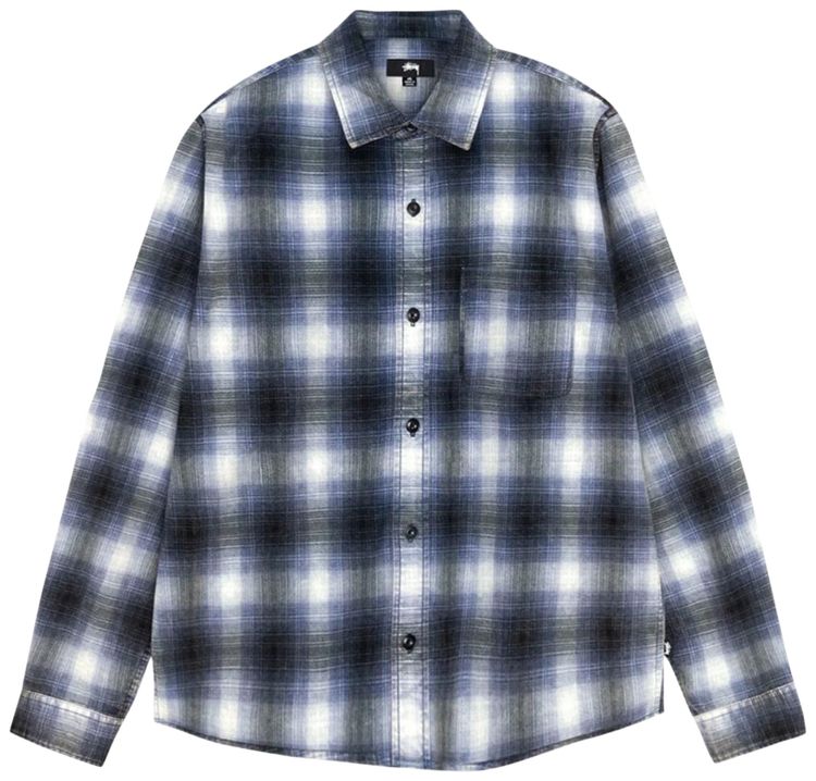 Stussy Rocco Plaid Shirt Blue