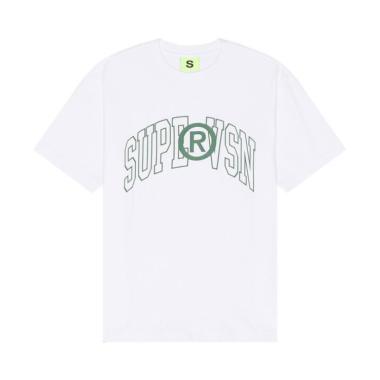 Supervsn Collegiate Logo Tee White