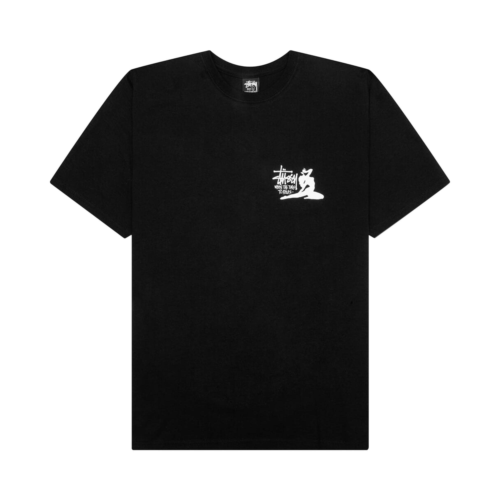 Buy Stussy Relax Tee 'Black' - 1905055 BLAC | GOAT