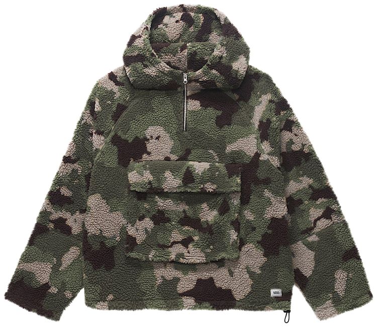 Vans Oversized Sherpa Hoodie Classic Camo
