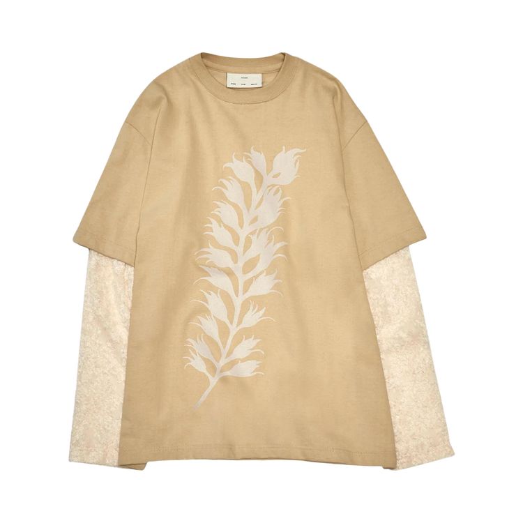 Song for the Mute Fern Double Layered Tee Pearl