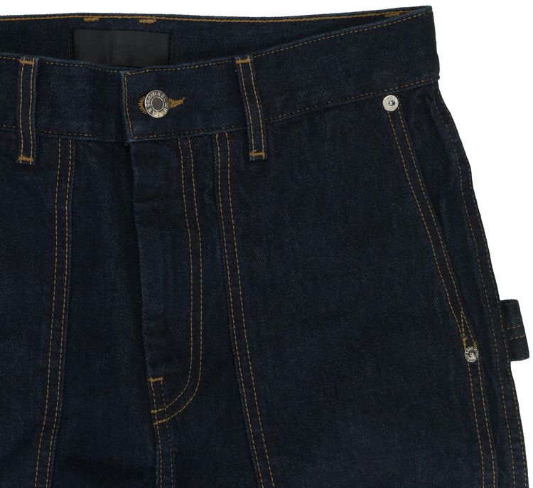 Helmut Lang Carpenter Wide Leg Pants Blue