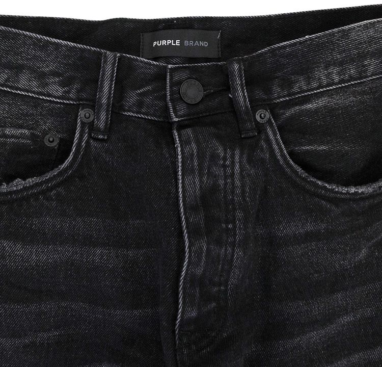 PURPLE BRAND Relaxed Cargo Skinny Jeans Black