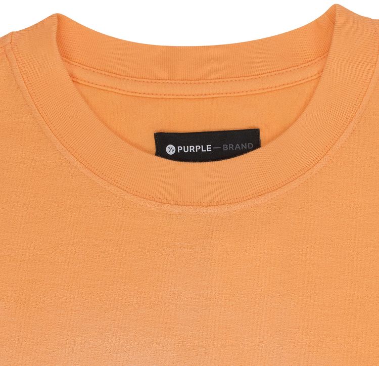 PURPLE BRAND Textured Jersey Short Sleeve Tee Orange