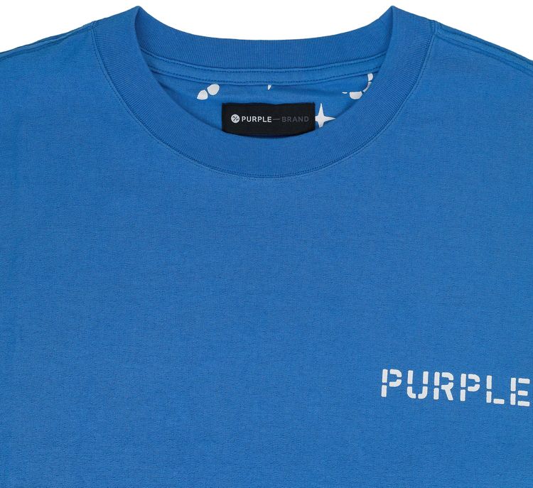 PURPLE BRAND Jersey Monogram T Shirt Royal