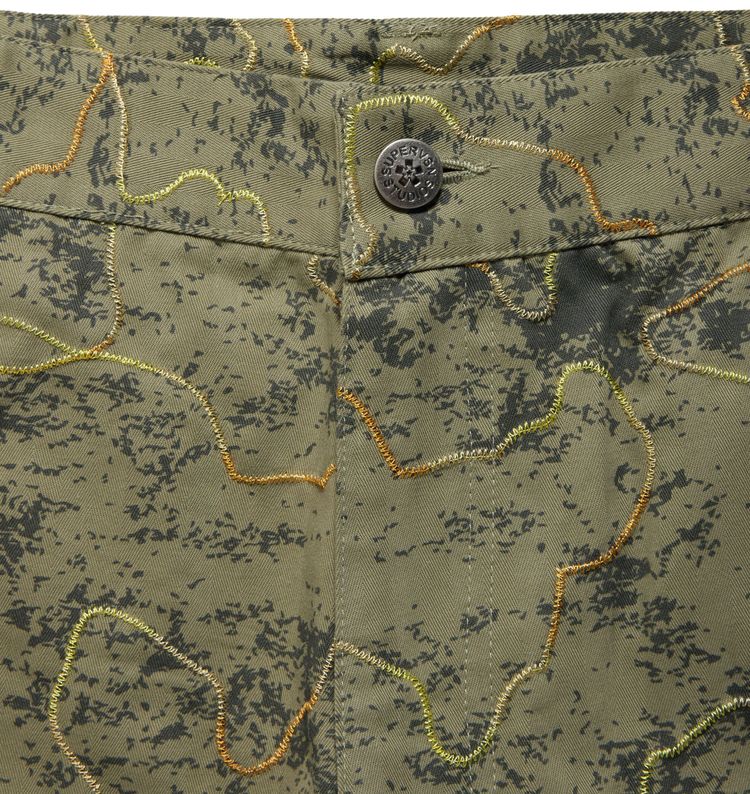 Supervsn Embroidered Camp Pant Olive