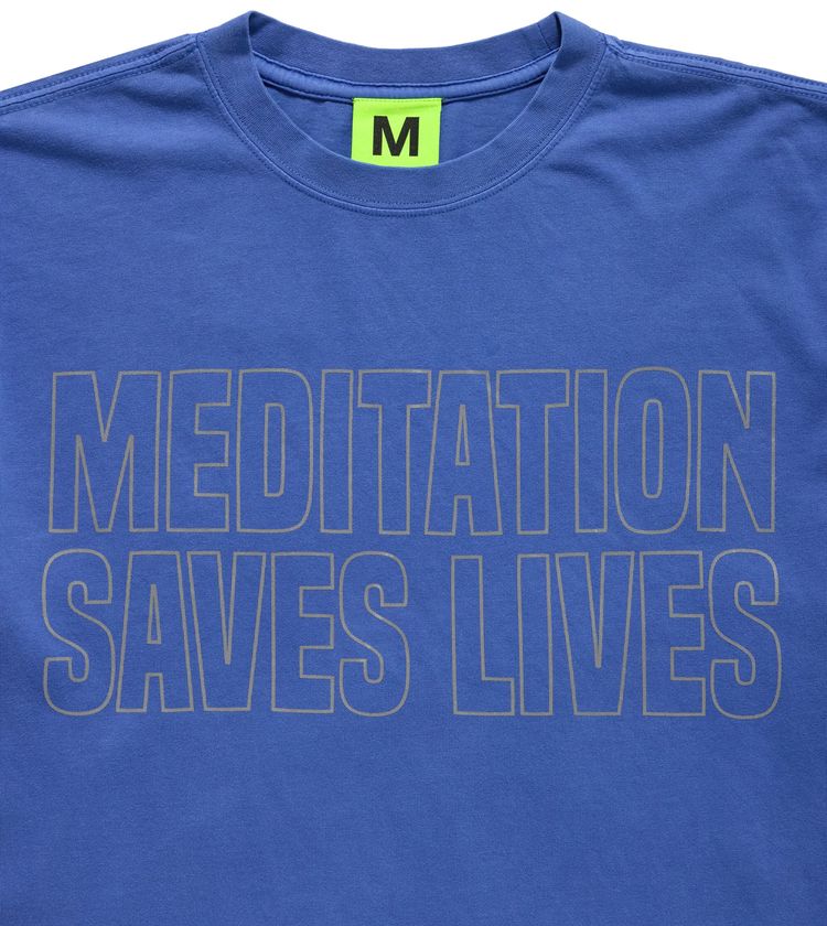 Supervsn Meditation Saves Lives Tee Blue