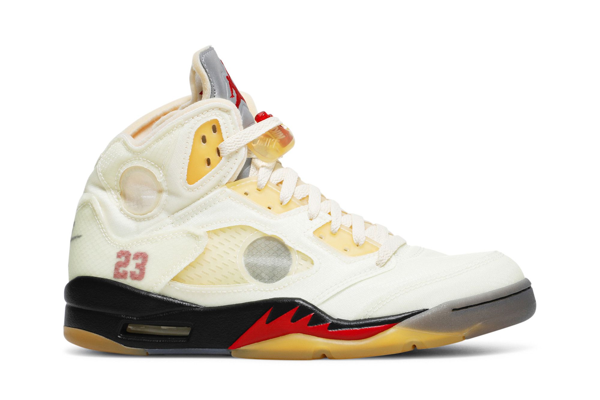 Size 11.0 Off-White x Air Jordan 5 SP 'Sail'