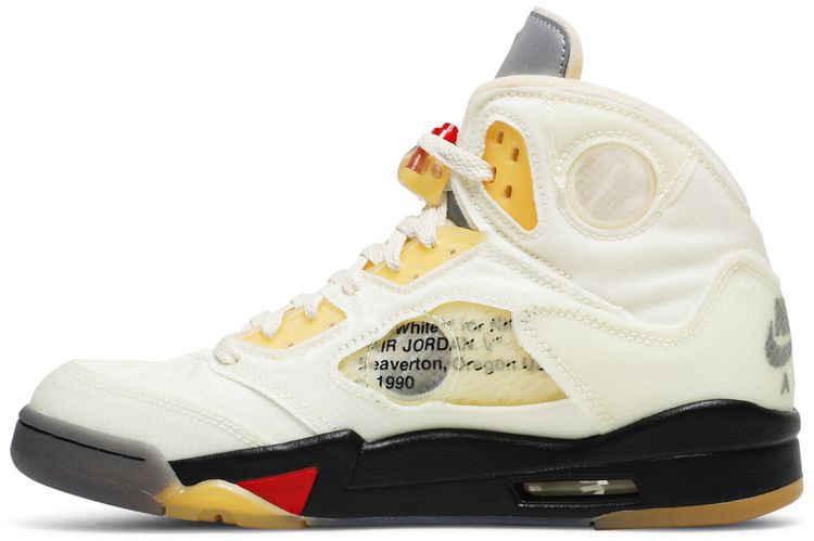 Off White x Air Jordan 5 SP Sail