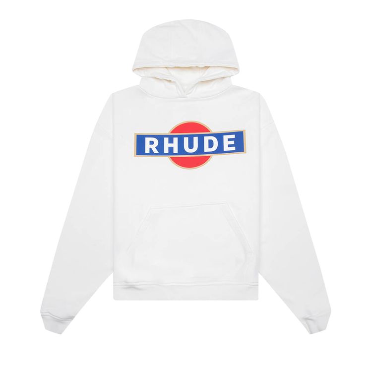Rhude Vintage Racer Hoodie Vintage White