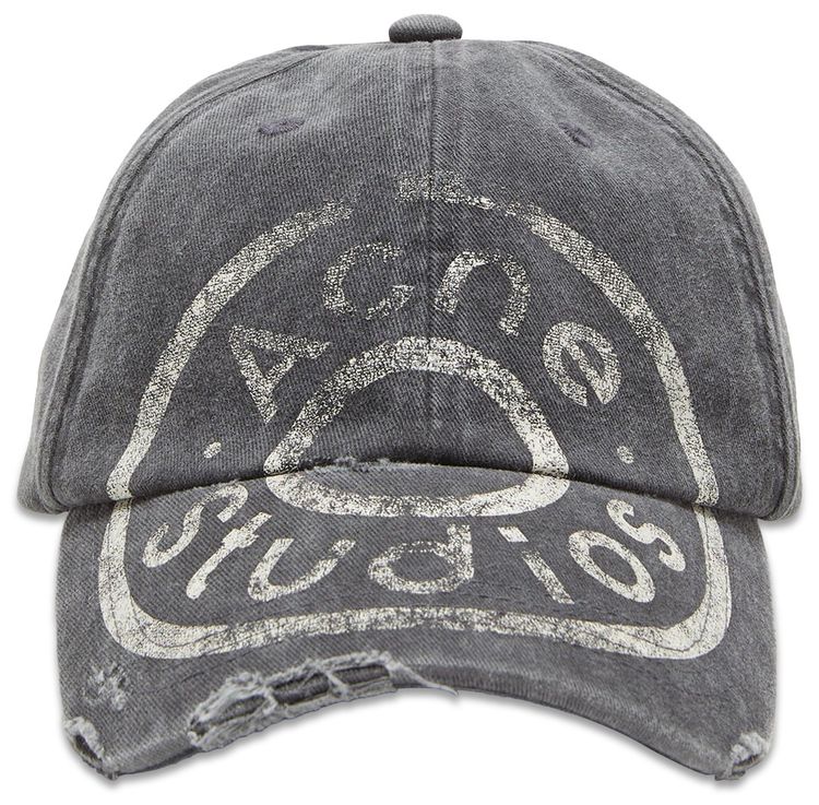 Acne Studios Printed Logo Cap Black
