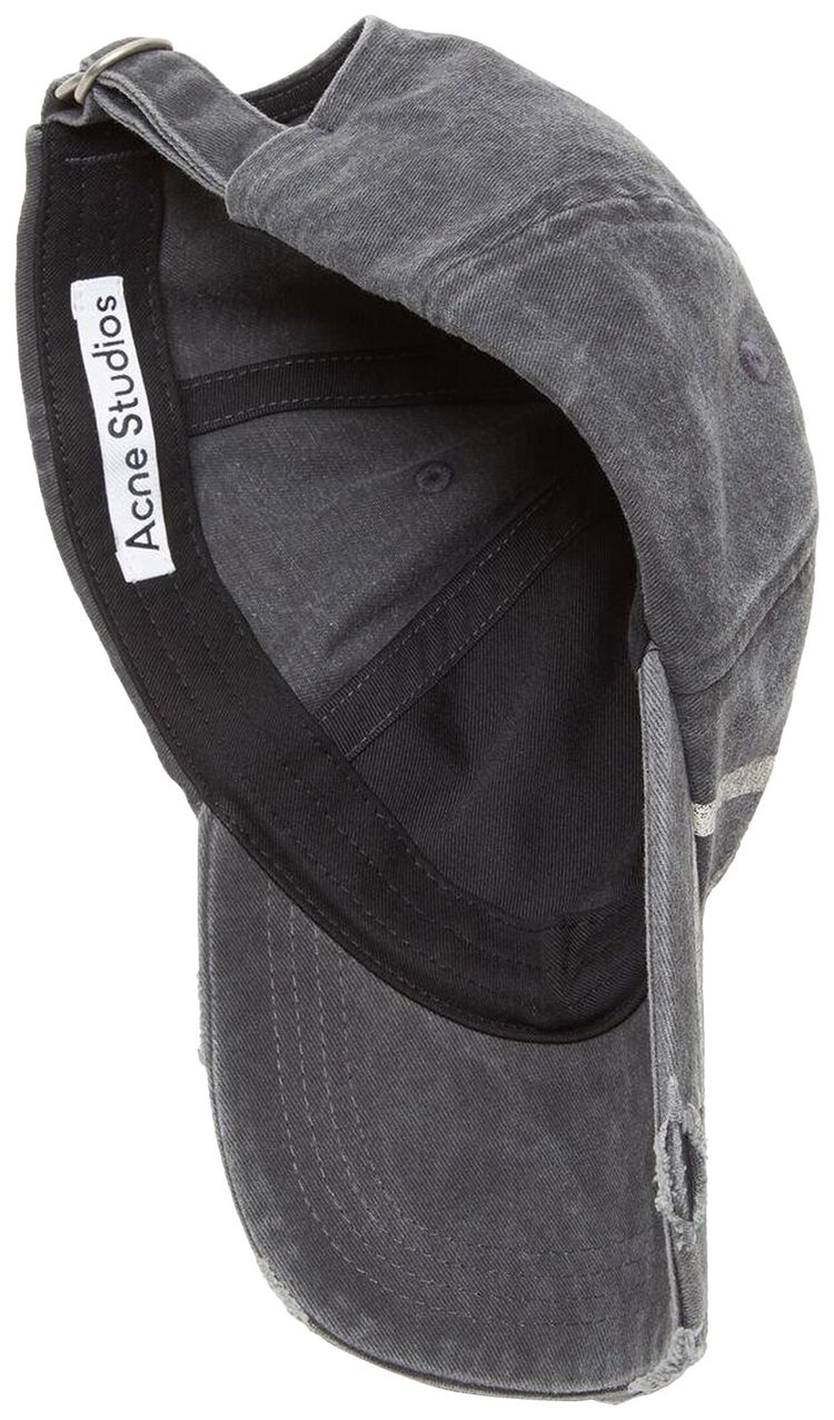 Acne Studios Printed Logo Cap Black