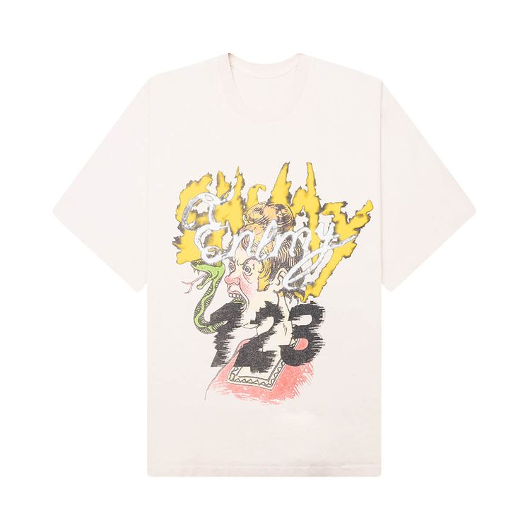 RIVINGTON roi Rebis CVA Snake T Shirt Vintage White