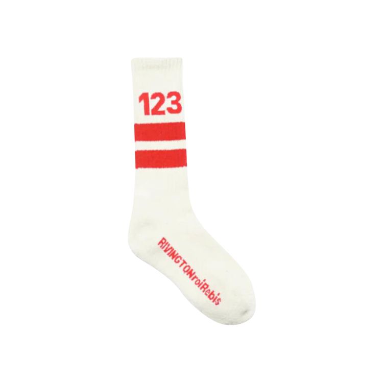 RRR123 123 Socks Vintage WhiteRed