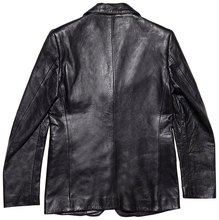 Enfants Riches Deprimes Perfect Junkie Leather Blazer Black