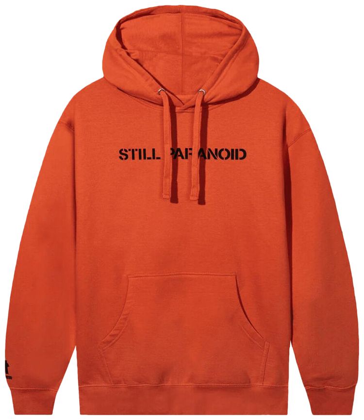Anti Social Social Club x Undefeated Still Paranoid Hoodie Orange