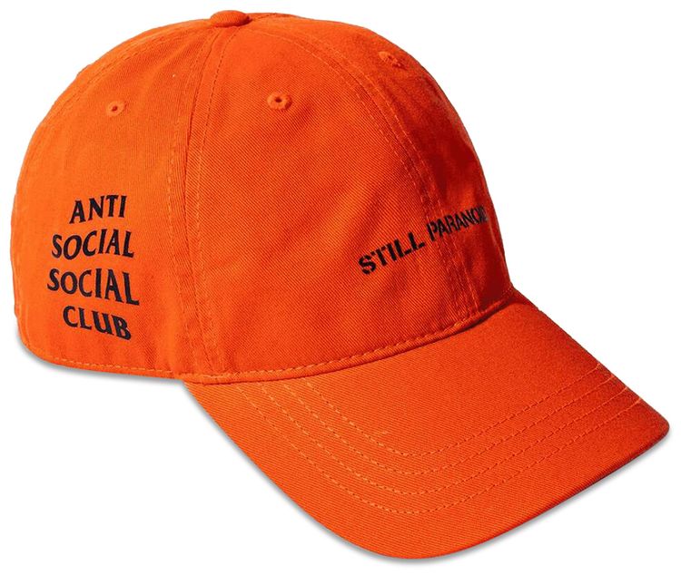 Anti Social Social Club x Undefeated Still Paranoid Cap Orange