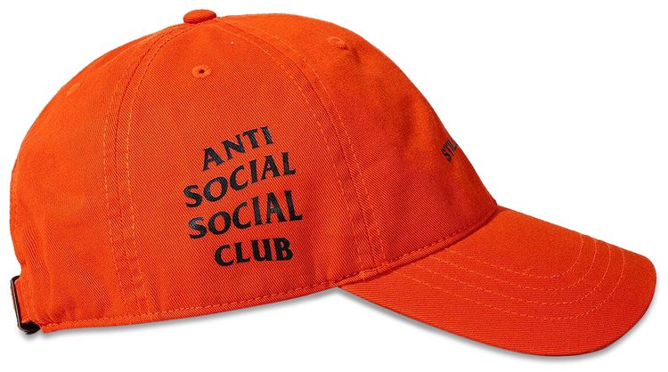 Anti Social Social Club x Undefeated Still Paranoid Cap Orange