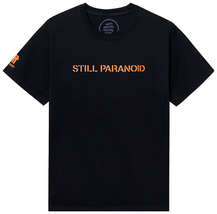Anti Social Social Club x Undefeated Still Paranoid Tee Black