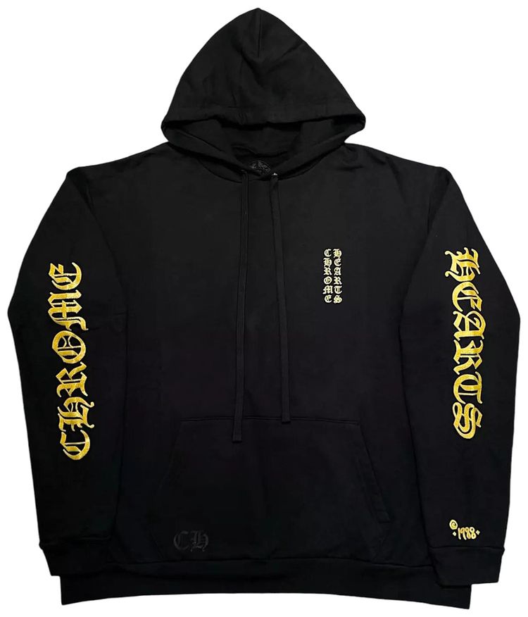 Chrome Hearts 1988 Hoodie Gold Glitter BlackGold