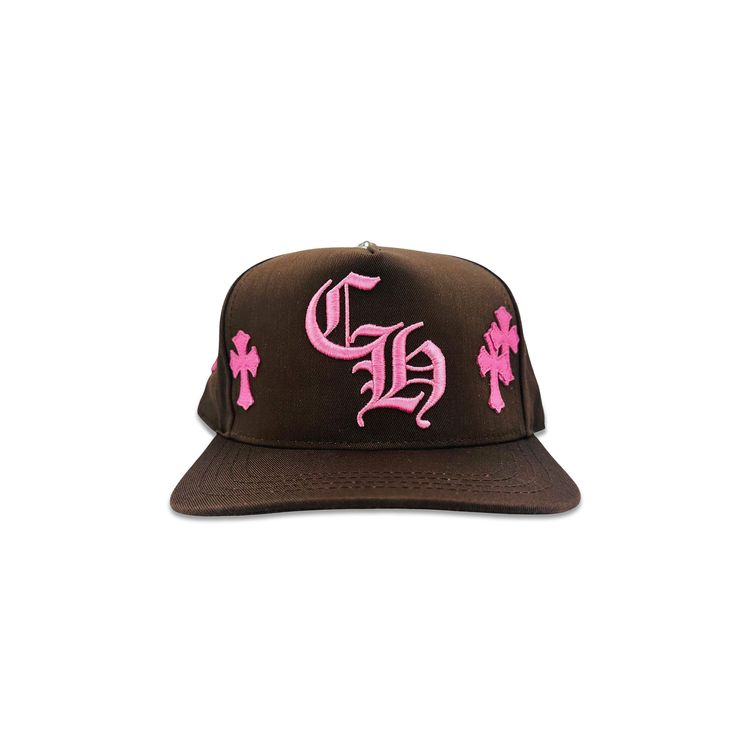 Chrome Hearts Cross Patch Hat BrownPink