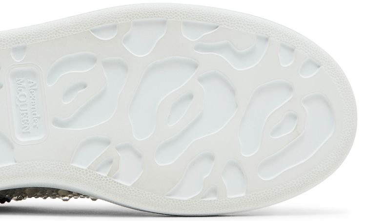 Alexander McQueen Wmns Oversized Sneaker White Black Crystal