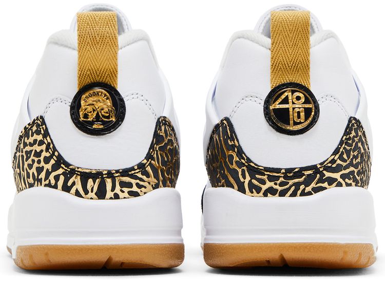 Air Jordan Spizike Low GS White Black Metallic Gold