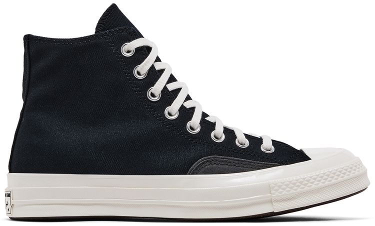 Converse Chuck 70 Luxe High Black Dark Matter Fuzzy Laces