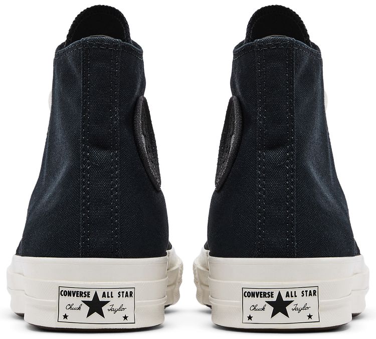 Converse Chuck 70 Luxe High Black Dark Matter Fuzzy Laces