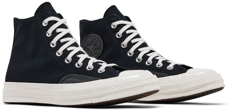 Converse Chuck 70 Luxe High Black Dark Matter Fuzzy Laces