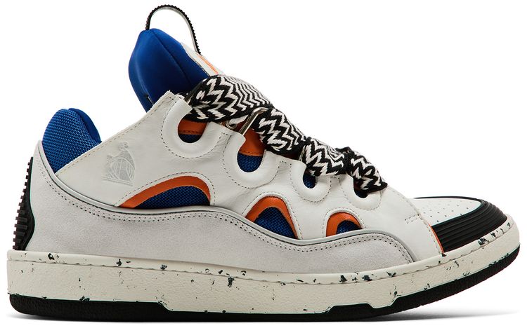 Lanvin Curb Sneakers White Blue Orange