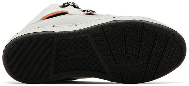 Lanvin Curb Sneakers White Blue Orange