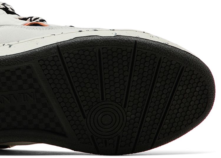 Lanvin Curb Sneakers White Blue Orange