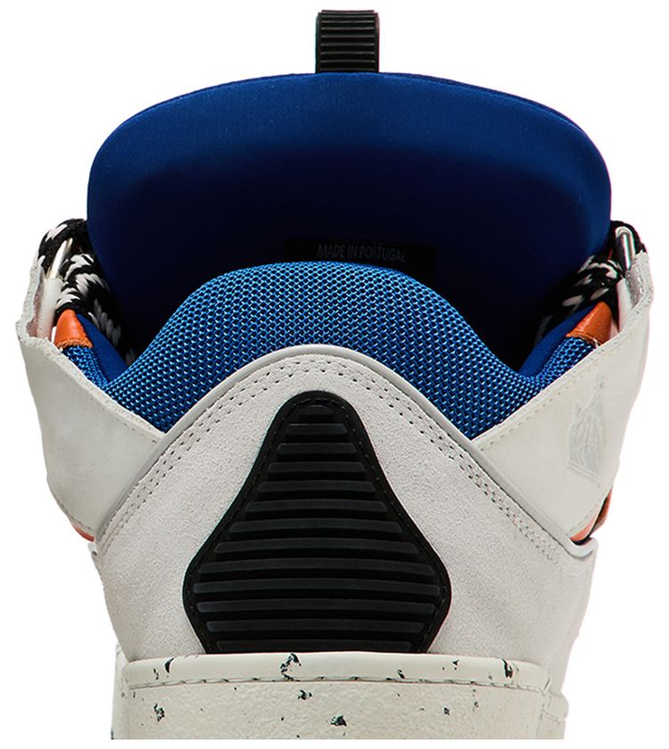 Lanvin Curb Sneakers White Blue Orange