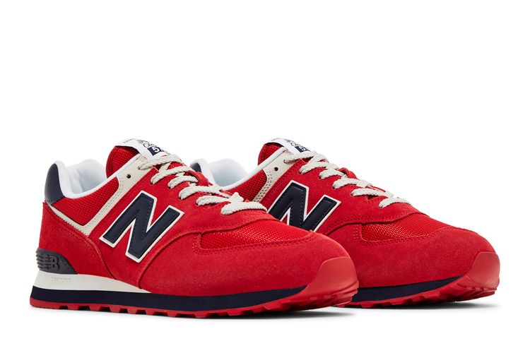 New Balance 574 Red Navy Blue