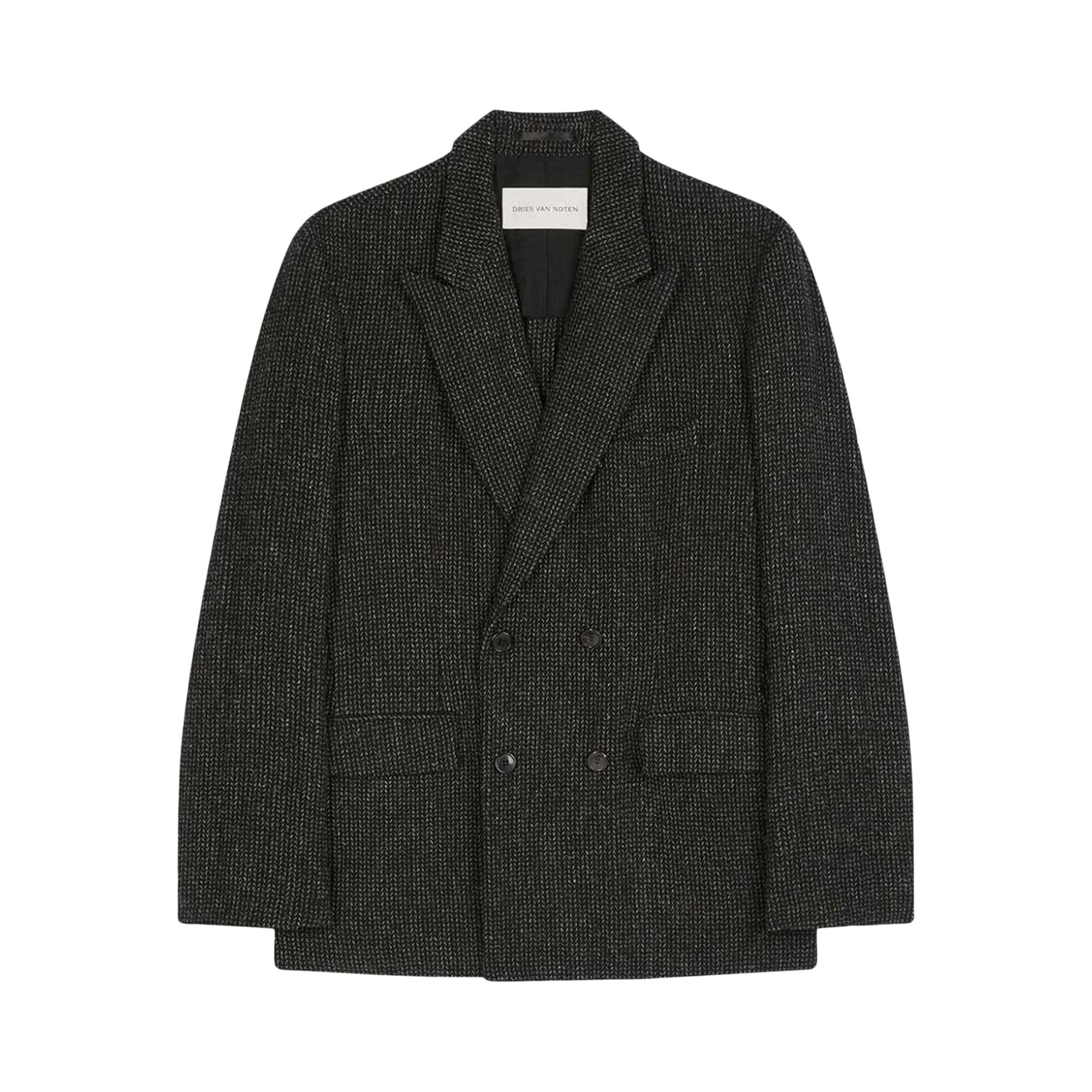 ジャケット・アウター DRIES VAN NOTEN Cotton Tailored Jacket Dries Van Noten Beige Check Cotton Jacket | Liberty