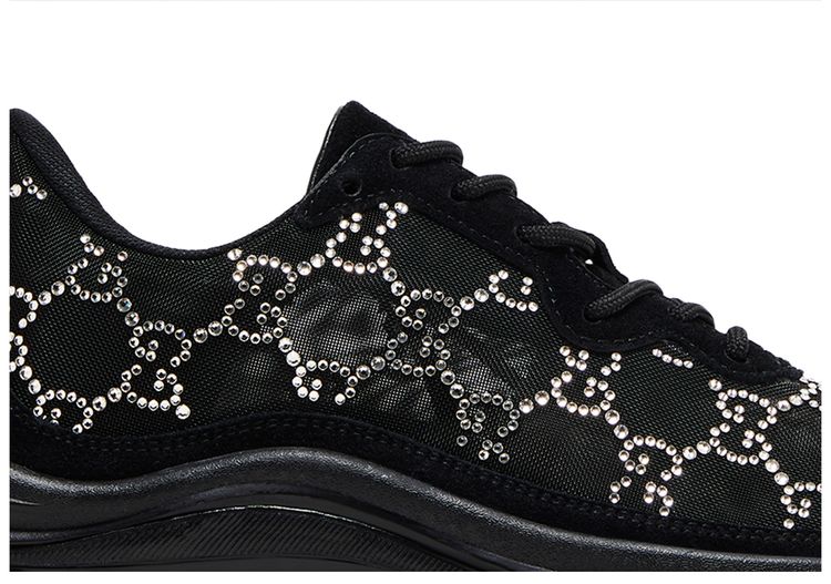 Gucci Wmns Run Sneaker GG Crystal   Black