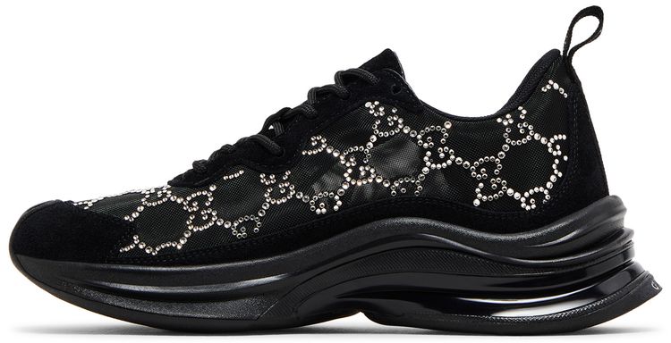 Gucci Wmns Run Sneaker GG Crystal   Black